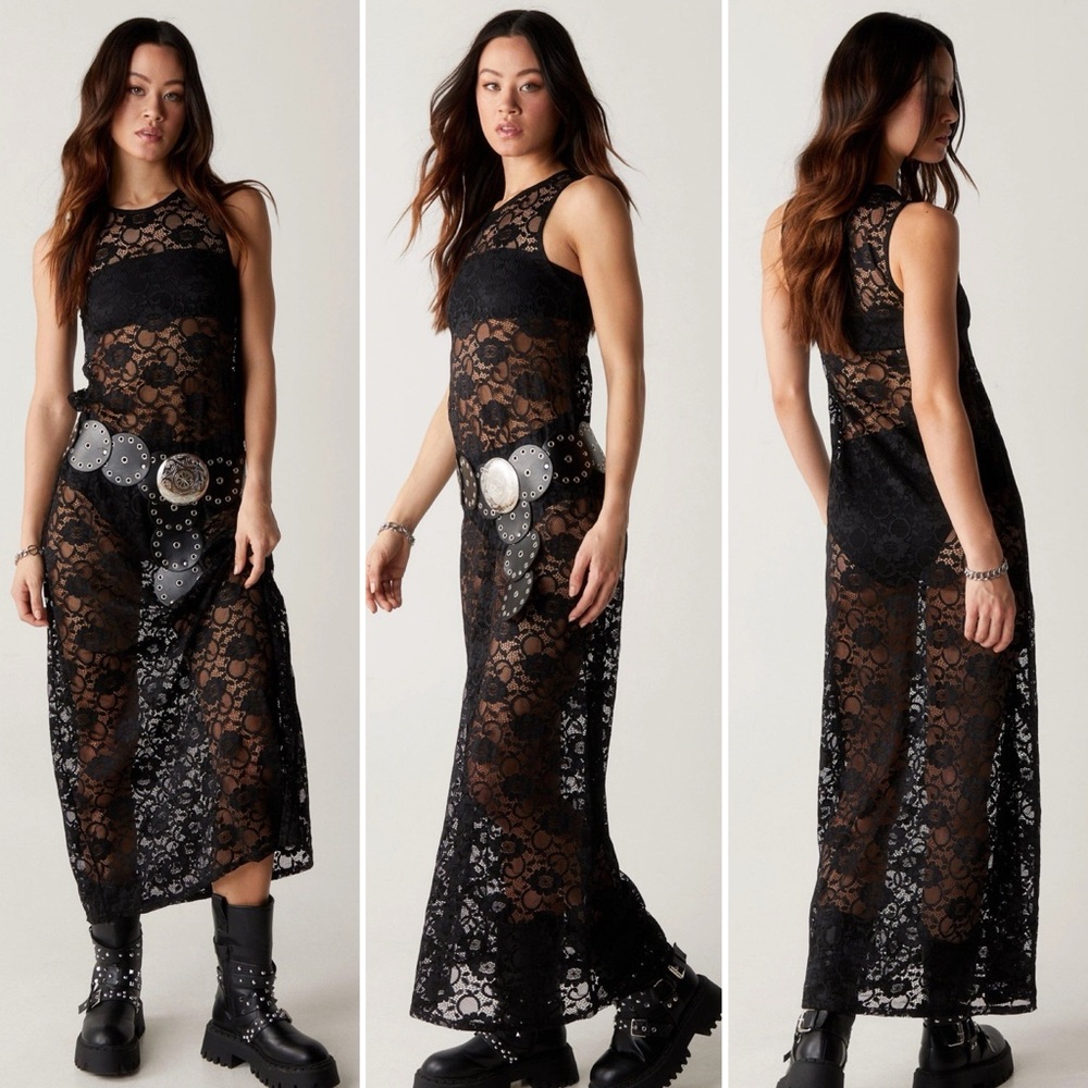 NWT Nasty Gal Lace Sleeveless Dress Size S